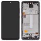 Pantalla LCD puede usarse con Samsung A525 Galaxy A52, A526 Galaxy A52 5G, negro, con marco, FLYCDI, (TFT)