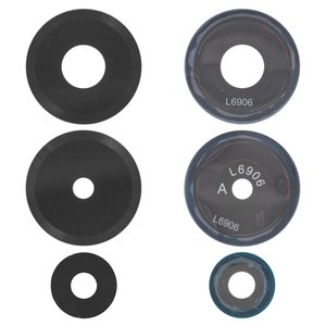 Vidrio de cámara puede usarse con Xiaomi Redmi Note 14 4G, negro, sin marco, juego de 3 uds.