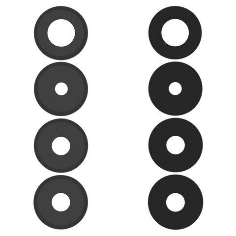 Vidrio de cámara puede usarse con Xiaomi Redmi Note 14 Pro 4G, negro, sin marco, juego de 4 uds.