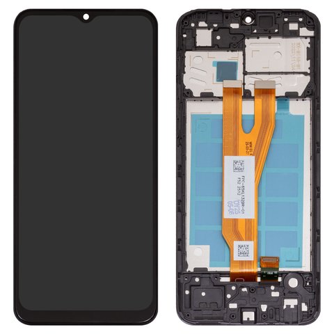 Pantalla LCD puede usarse con Samsung A032 Galaxy A03 Core, negro, con marco, High Copy