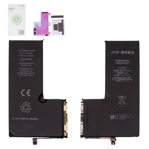 Batería JCID puede usarse con Apple iPhone 11 Pro Max, Li Polymer, 3.79 V, 3969 mAh, sin mensaje de error, con cable plano integrado, no Pop Up