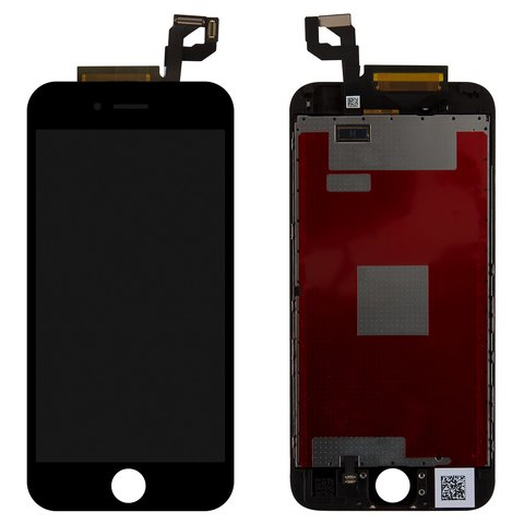 Дисплей для iPhone 6S, черный, с рамкой, PRC