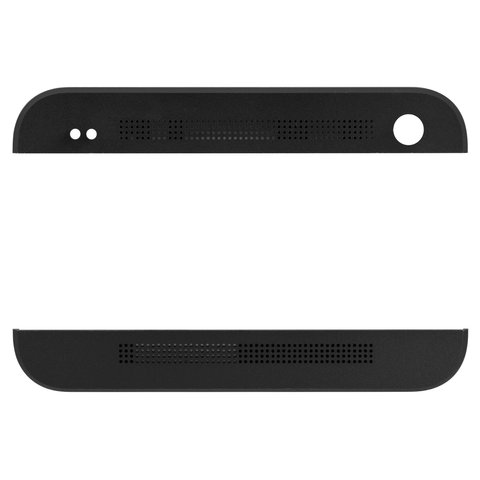 Верхня + нижня панель корпусу для HTC One M7 801e, чорна