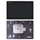 Дисплей для Asus ZenPad 10 Z300C, ZenPad 10 Z300CG, ZenPad 10 Z300CL, чорний, зелений шлейф, з рамкою, #МХТ1666Т2/CLAT101WR61XG