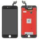 Дисплей для iPhone 6S Plus, черный, с рамкой, AAA, Tianma, с пластиками камеры и датчика приближения