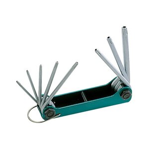 Набор раскладных звездообразных ключей Torx с отверстиями Pro'sKit 8PK 021L