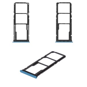 Держатель SIM карты для Xiaomi Redmi 10C, синий, ocean blue