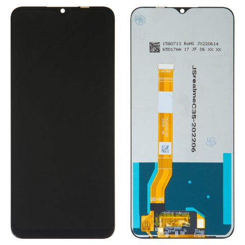 Дисплей для Realme C35, черный, без рамки, High Copy, RMX3511, 1540432190
