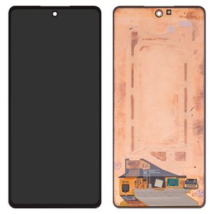 Дисплей для Samsung A725 Galaxy A72, A726 Galaxy A72 5G, черный, без рамки, Оригинал переклеено стекло 