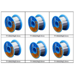 Припій Mechanic TY V866, Sn 63% , Pb 37%, флюс 1 3%, 0,8 мм, 40 г