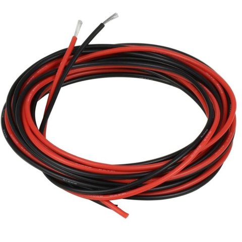 Проволока в силиконовой изоляции 18AWG, 0,82 мм², 1 м, красный