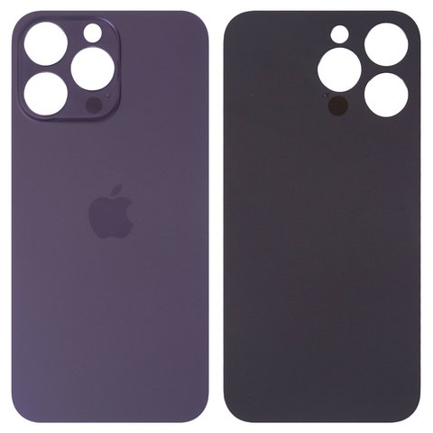 Задняя панель корпуса для iPhone 14 Pro Max, фиолетовая, не нужно снимать стекло камеры, Original PRC , big hole