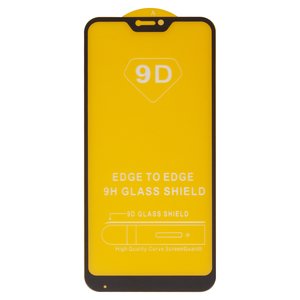 Захисне скло для Xiaomi Mi A2 Lite, Redmi 6 Pro, сумісне з чохлом, Full Glue, без упаковки , чорний