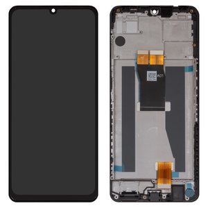 Дисплей для ZTE Blade V50 Vita, черный, с рамкой, Original PRC , LMBH067110680