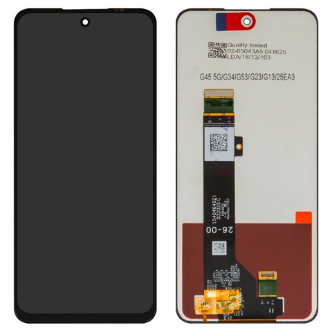 Дисплей для Motorola Moto G13, Moto G23 XT2333, Moto G34, Moto G45, Moto G53 XT2335, черный, без рамки, High Copy, universal