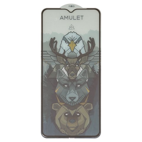 Захисне скло iNobi Amulet для Oppo A17, A18, A38, Full Glue, Anti Static, чорний