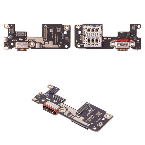 Шлейф для Xiaomi Poco F7, конектора зарядки, з компонентами, Original PRC , плата зарядки