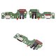 Шлейф для Tecno Spark 10; Infinix Hot 30 Play NFC, Hot 30i (X669), коннектора зарядки, с компонентами, High Copy, плата зарядки