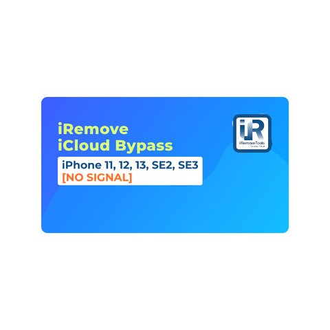 iRemove iCloud Bypass для iPhone 11, 12, 13, SE2, SE3 [NO SIGNAL]