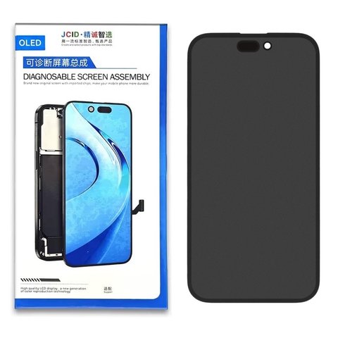 Дисплей JCID для iPhone 14 Pro, черный, с рамкой, без ошибки, OLED  JCID Diagnosable, 120Hz