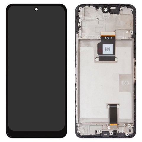 Дисплей для Huawei Honor X7b, чорний, з рамкою, High Copy