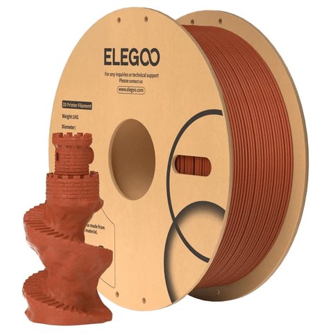 Філамент для 3D принтера ELEGOO PLA Marble Brick Red, 1 кг